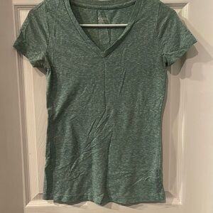 Mossimo Supply Co. Women's Green V-Neck Top